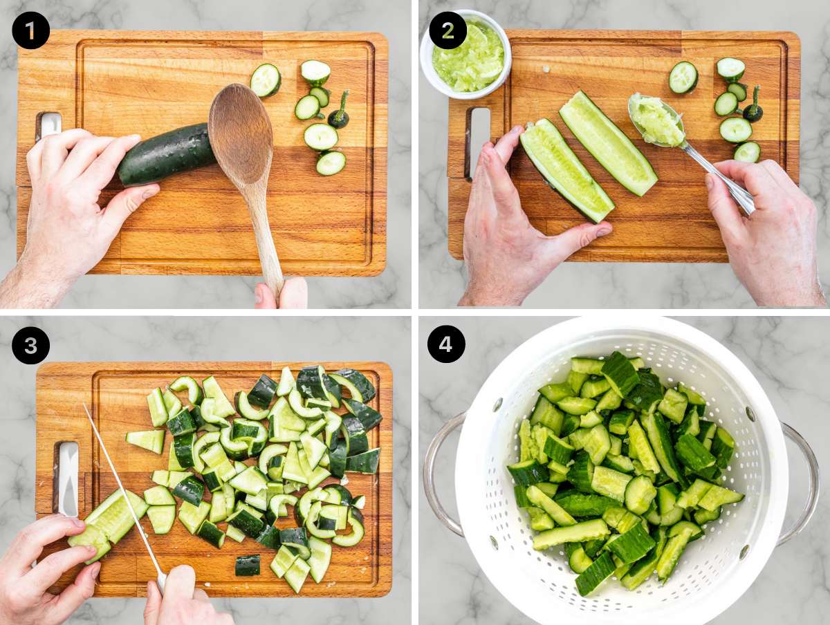 instructions for smashing cucumbers