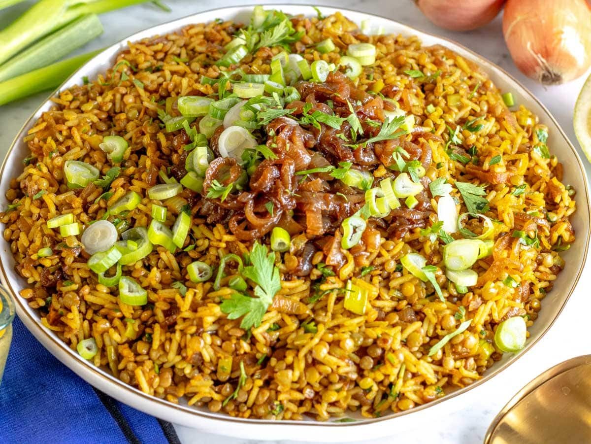 Middle Eastern mujadara.
