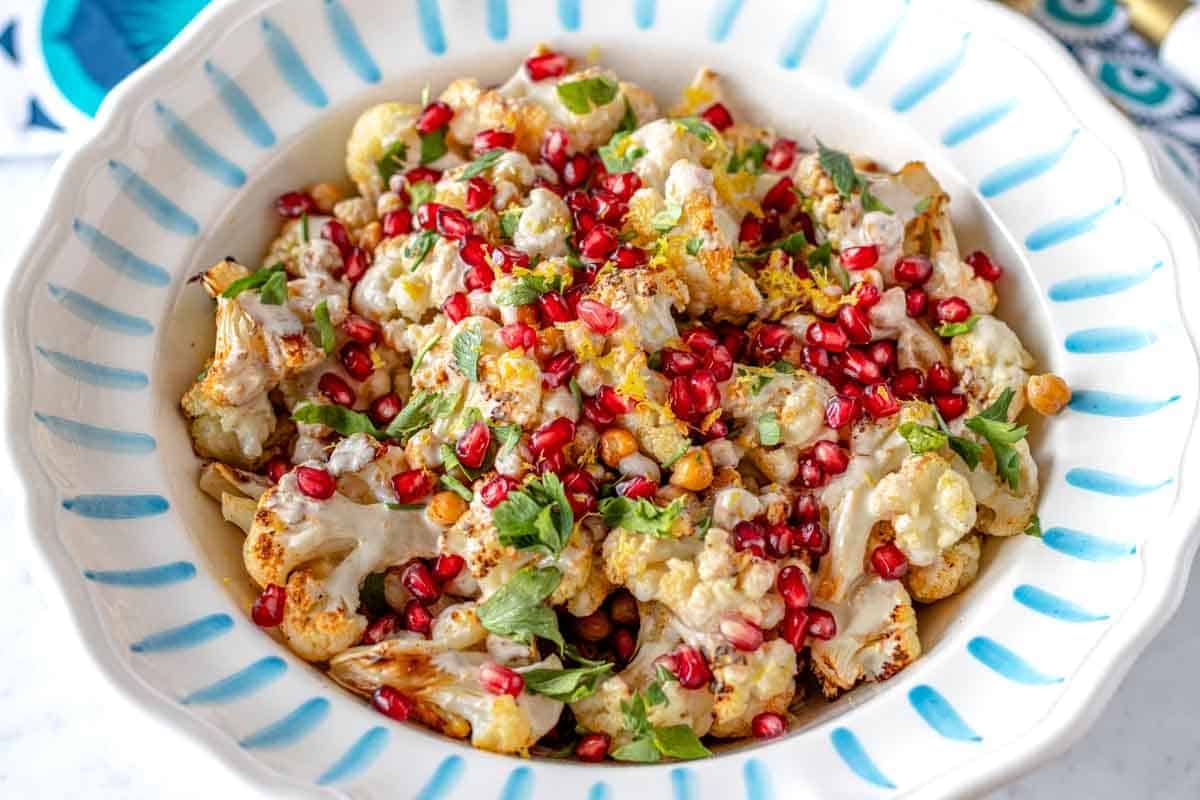 roasted cauliflower salad