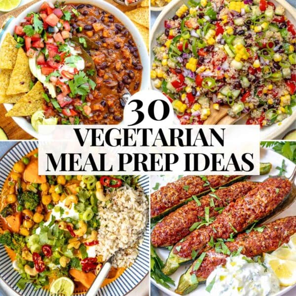 Vegetarian meal prep dinners