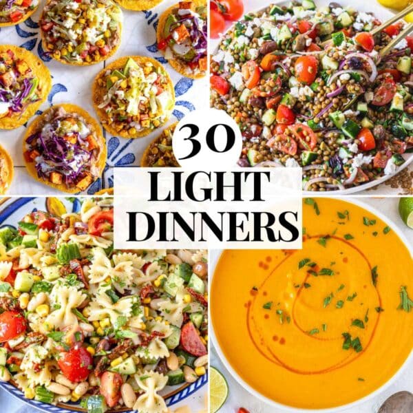 light dinner ideas with low calorie meals