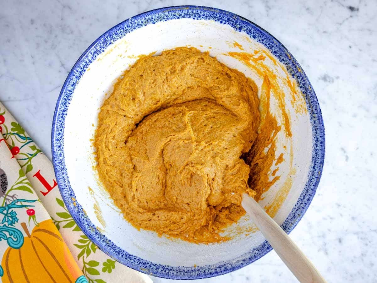 vegan pumpkin bread batter