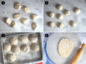 how to roll out naan bread