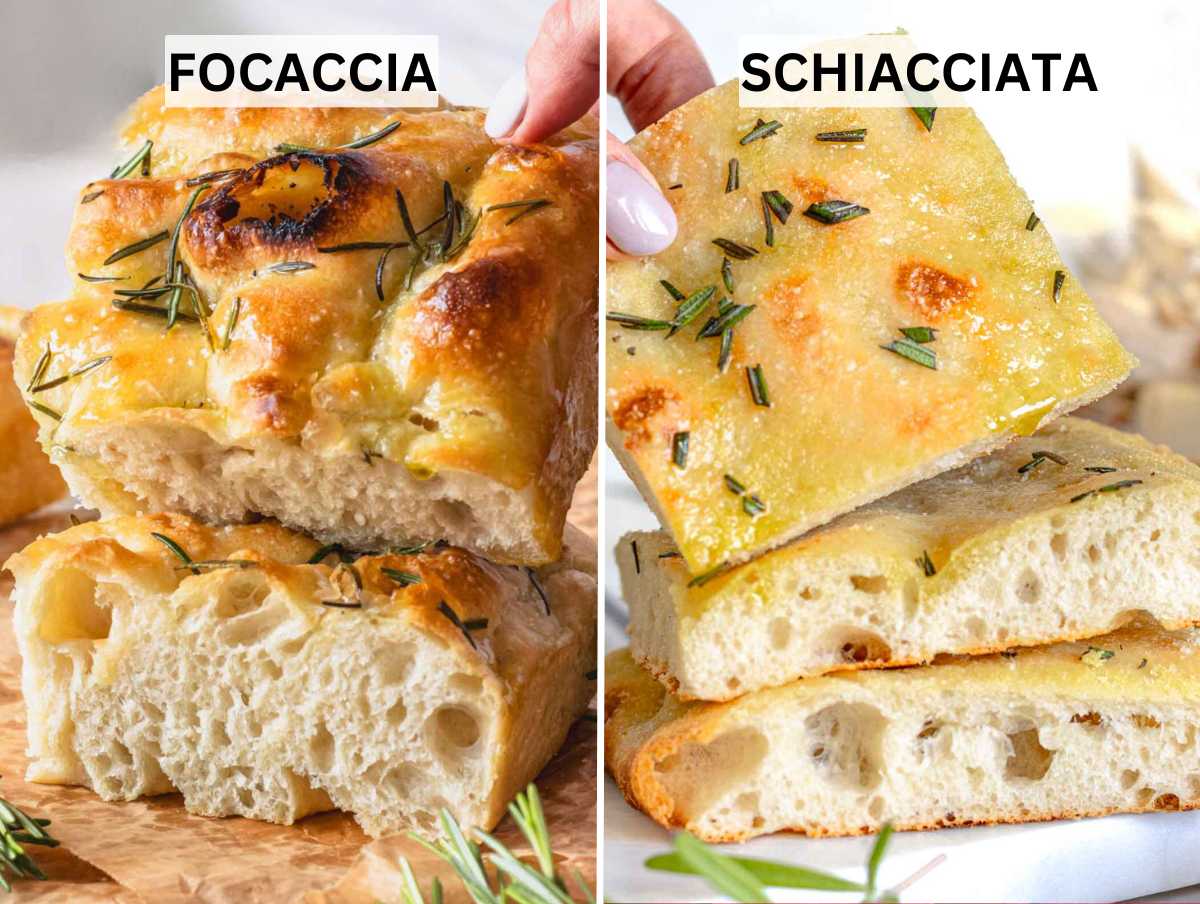 Focaccia vs schiacciata