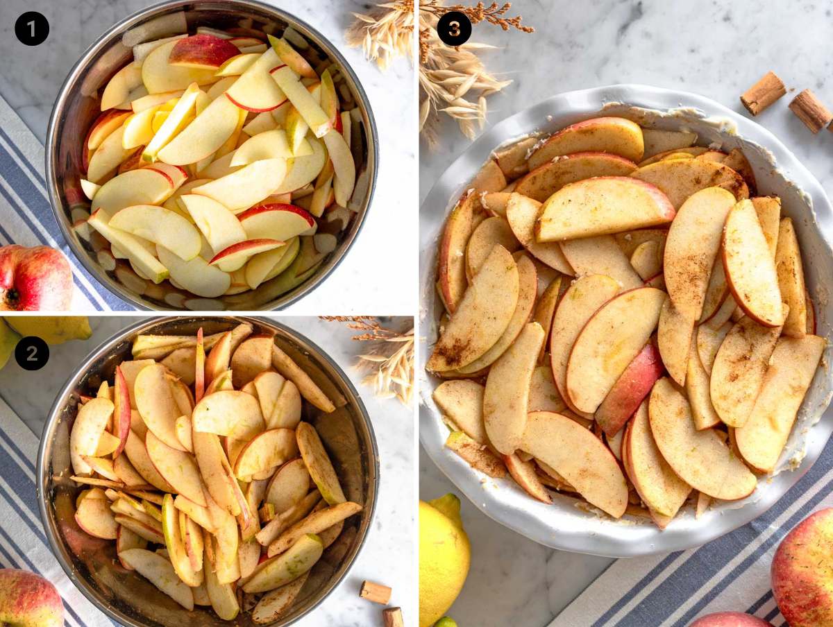 marinating apples for apple crumble