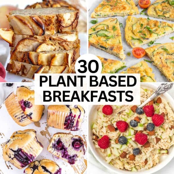 plant based breakfast meals with sweet and savory reipes