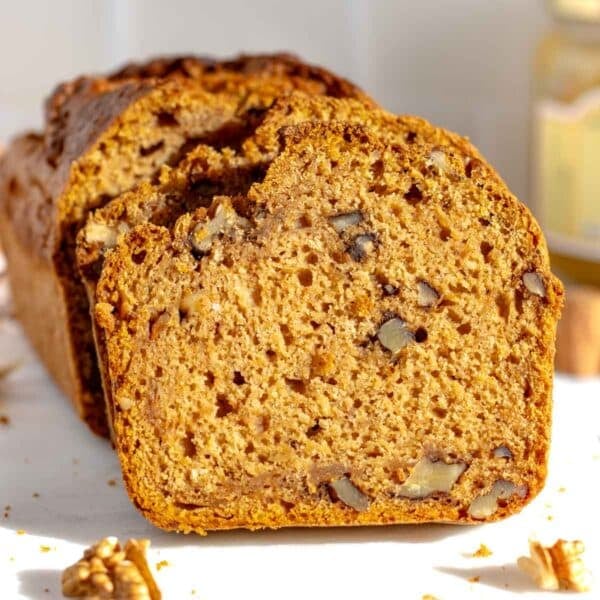 sweet potato bread with walnut chunks