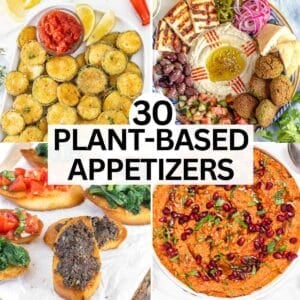 easy vegan appetizers with dips and bread,