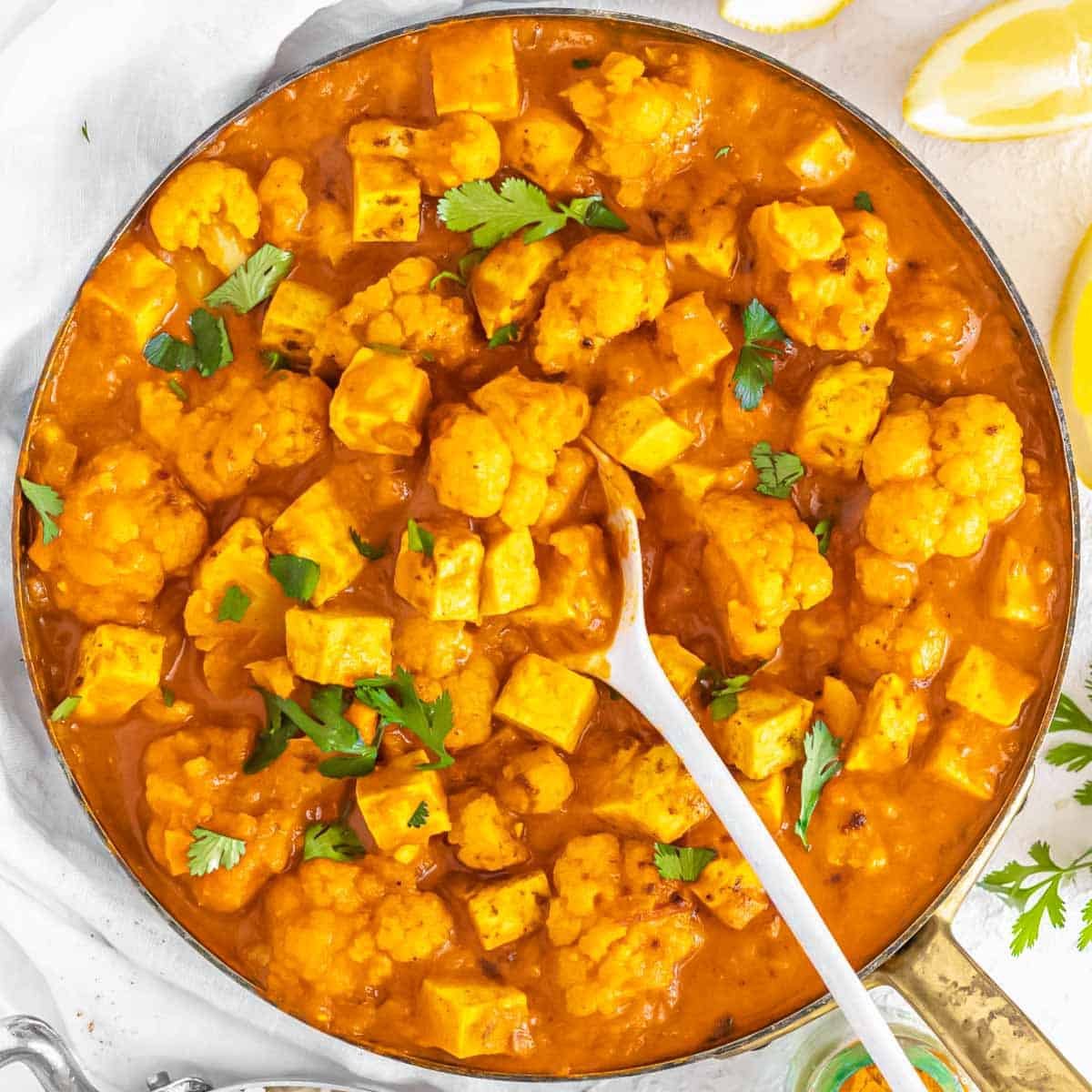 Tofu curry recipe.