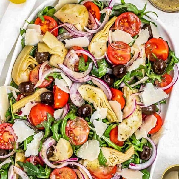 Artichoke salad with parmesan.