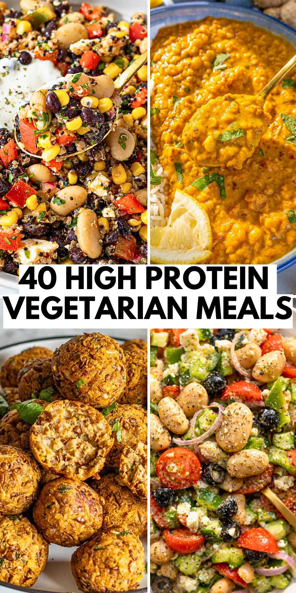 40 High Protein Vegetarian Meals - The Plant Based School