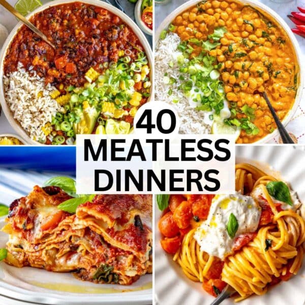 Meatless dinner recipes.