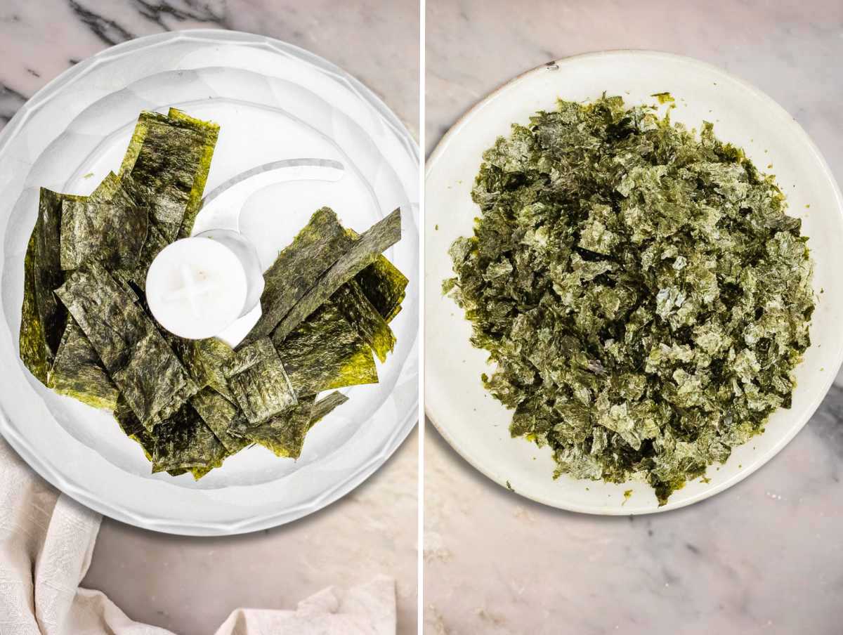 Blended nori sheets.