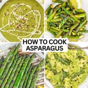 Cooking techniques for asparagus.