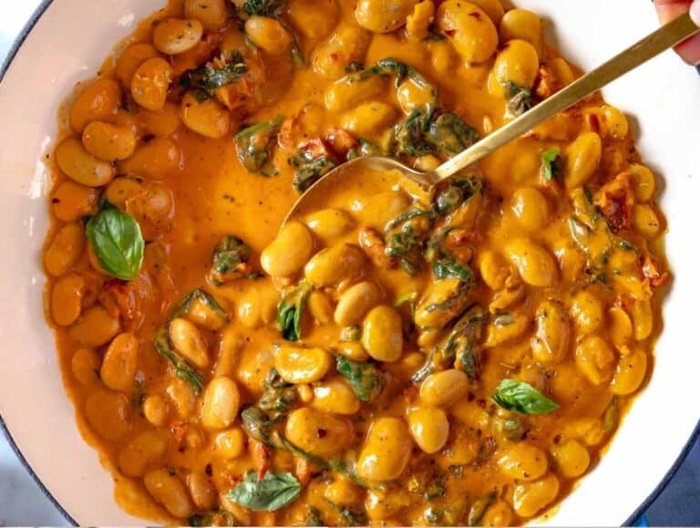 Marry me butter beans in a creamy Tuscan-inspired sauce.