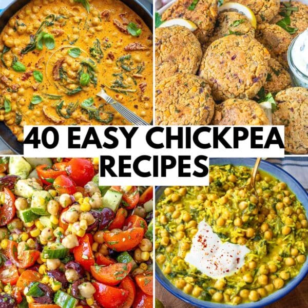Easy chickpea recipes for lunch and dinner.