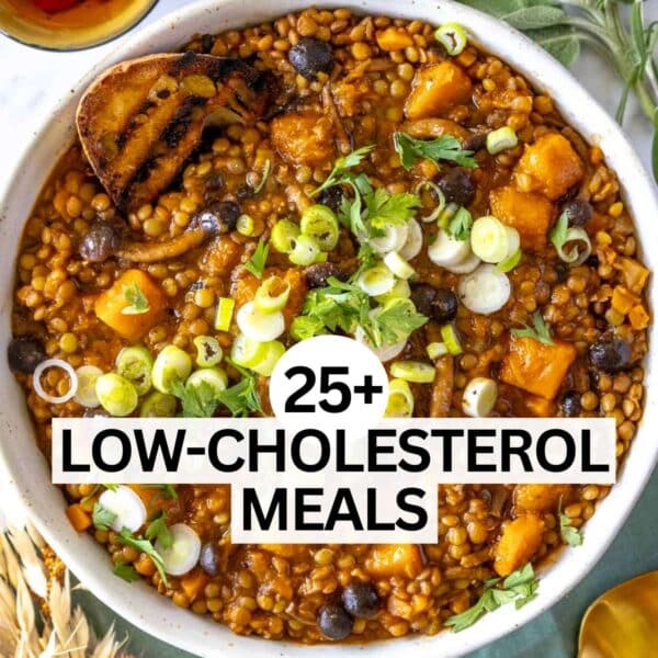 Low cholesterol diet recipes.