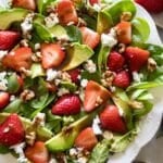 Strawberry spinach detox salad.