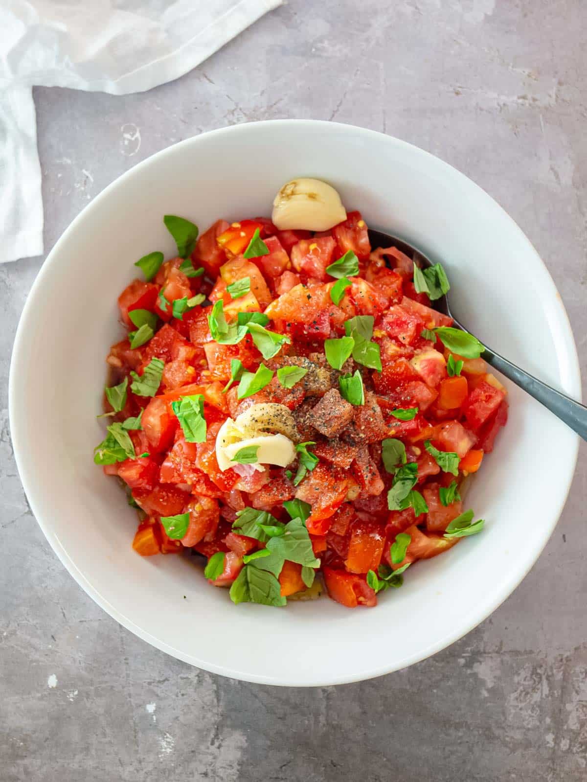 Bruschetta recipe.