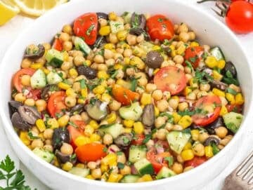 Mediterranean Chickpea salad.