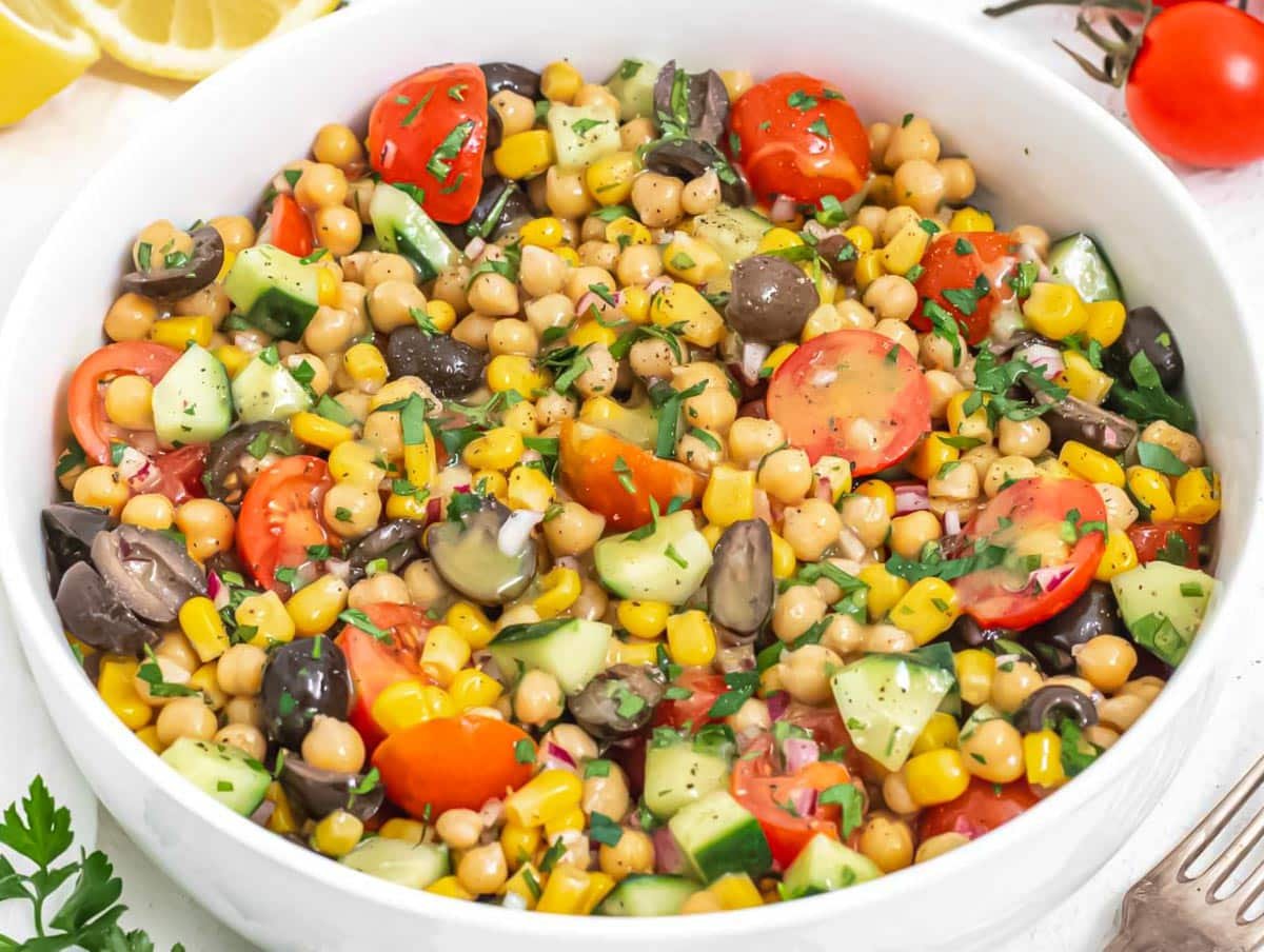 Mediterranean Chickpea salad.