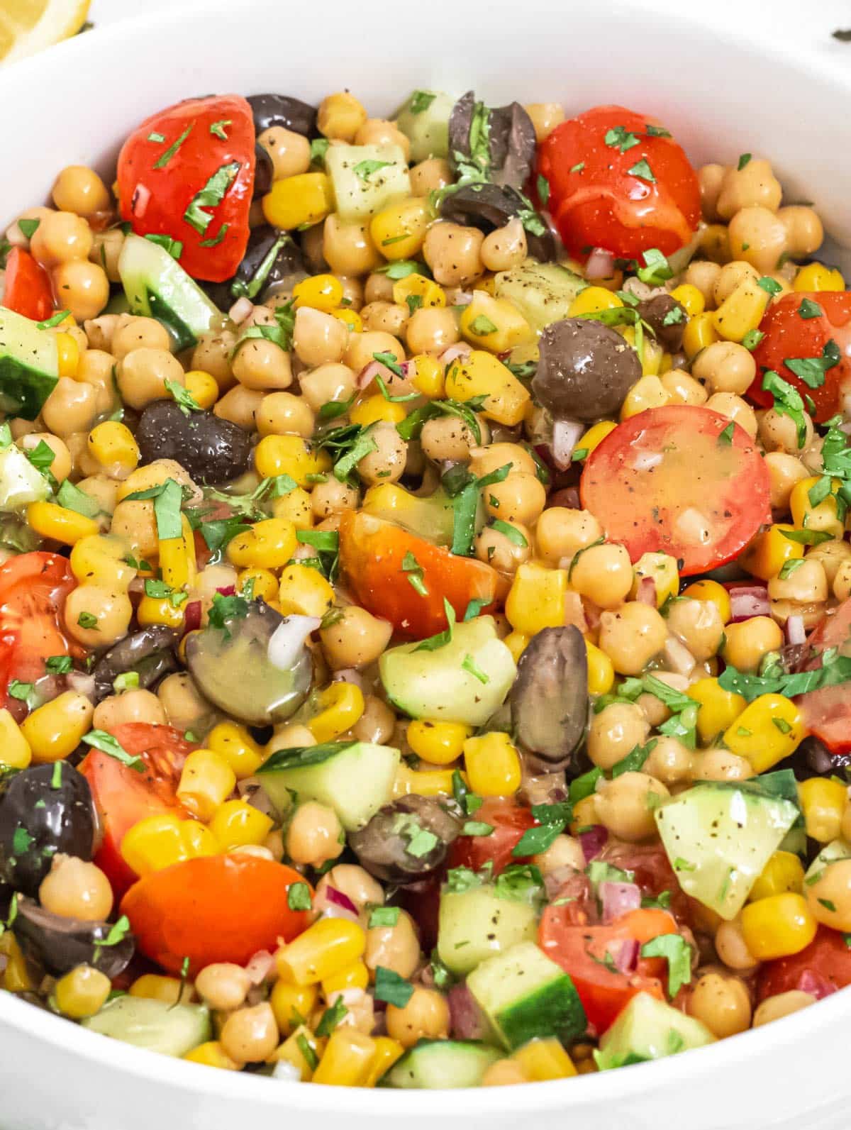 Chickpea salad.
