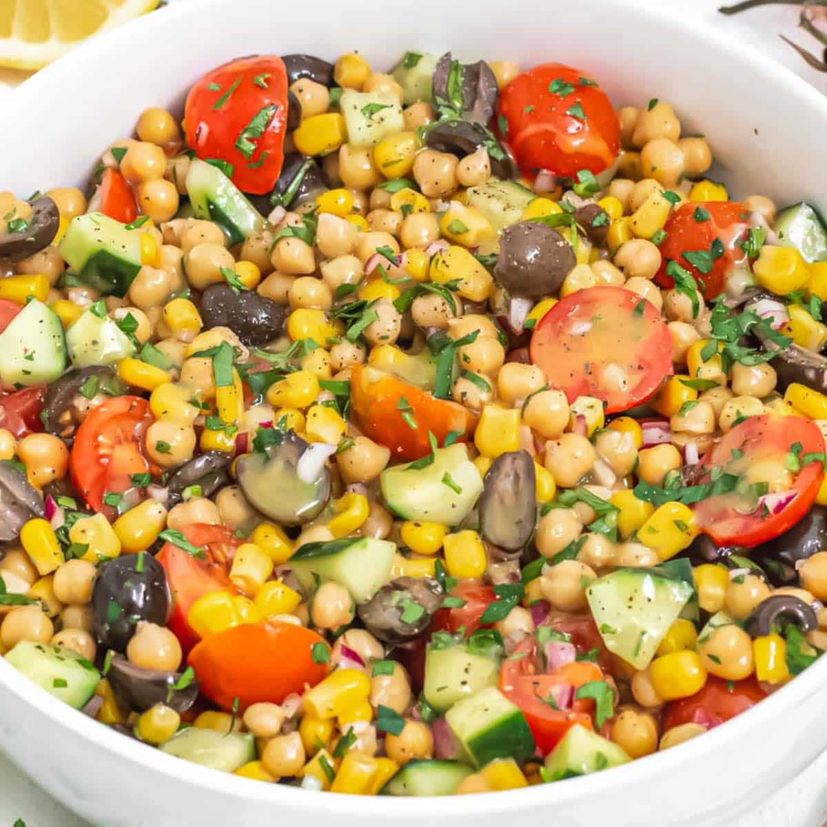 Chickpea salad recipe.