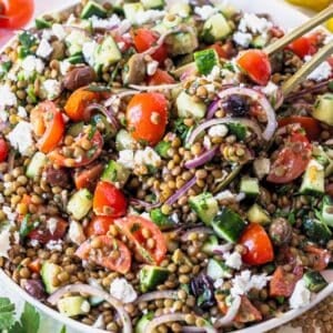 Lentil salad recipe.