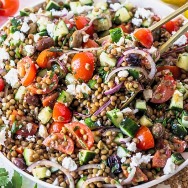 Lentil salad recipe.