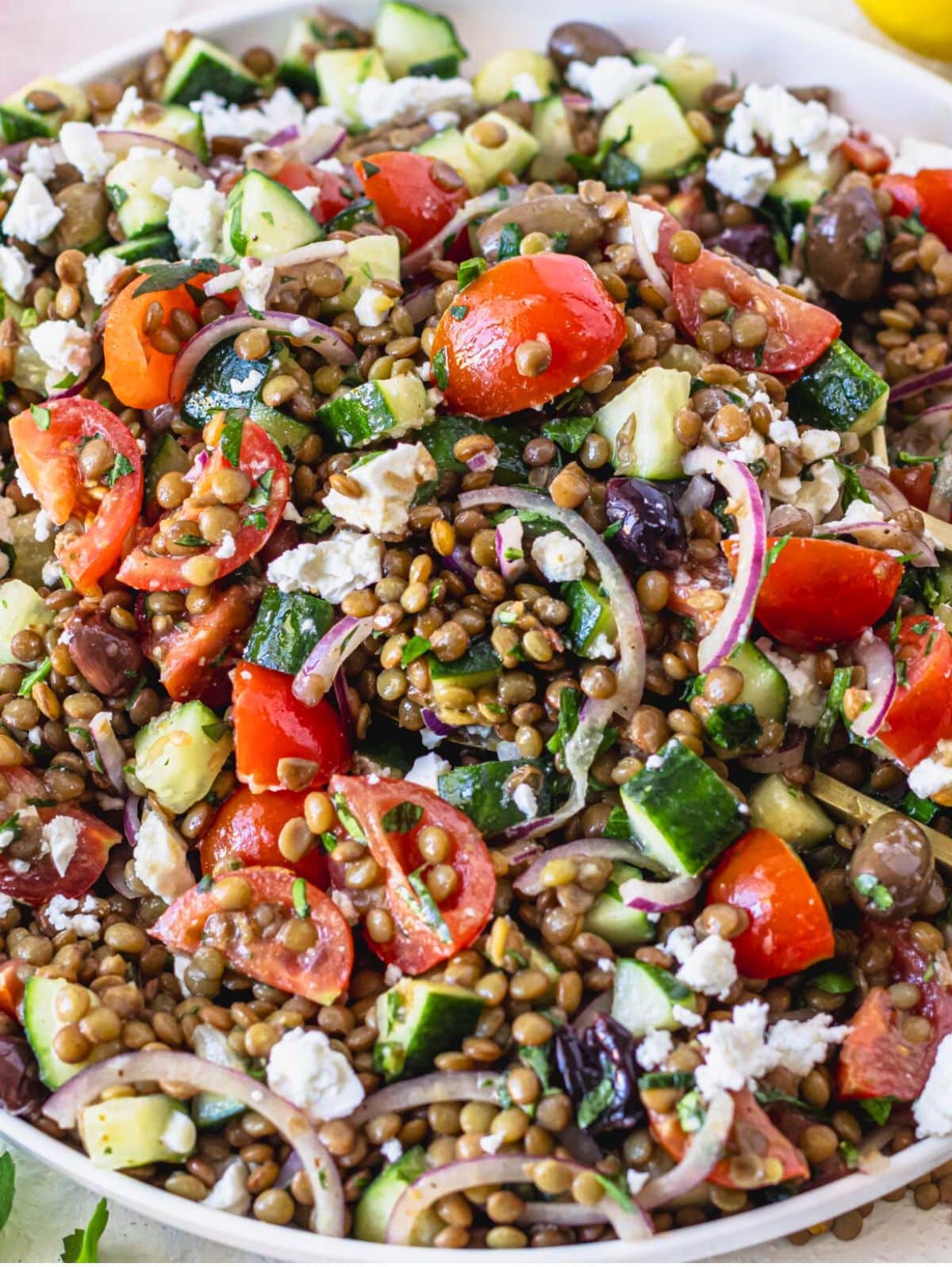 Lentil salad.