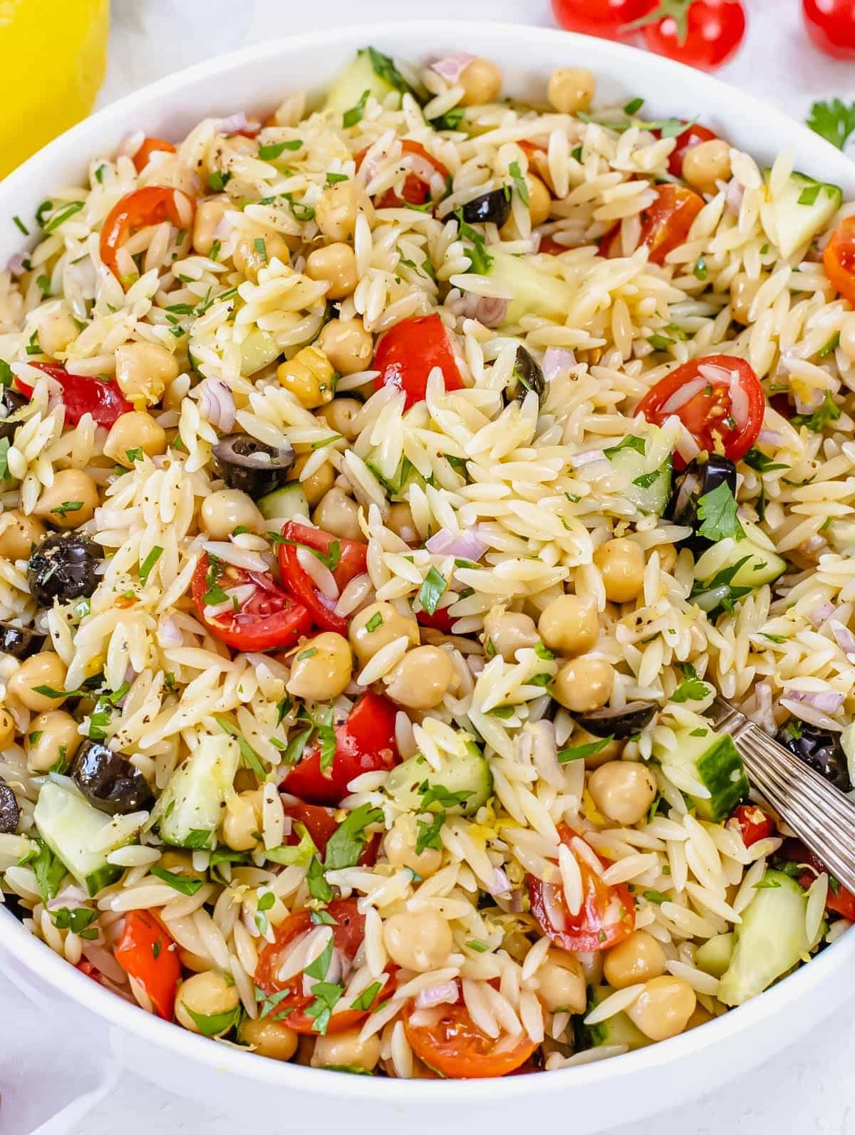 Orzo salad recipe.