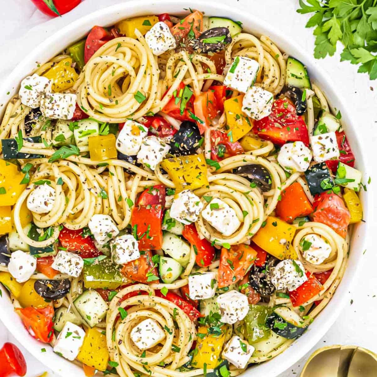 Spaghetti salad recipe.