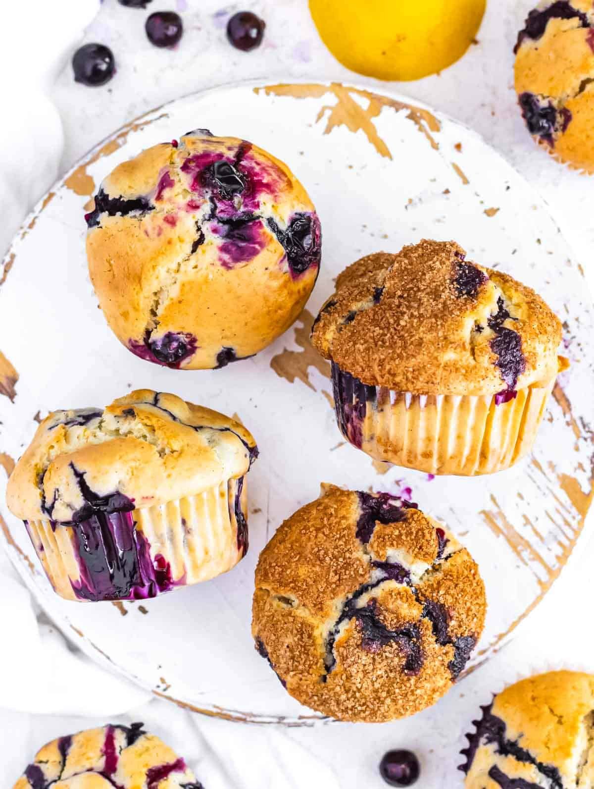 Easy Blueberry Muffins.