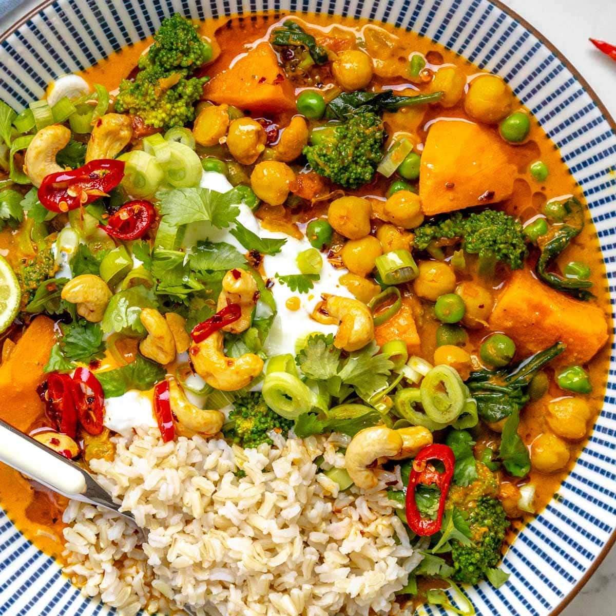 Vegetable curry recipe.