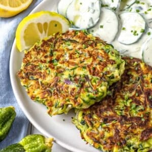 Zucchini fritter.