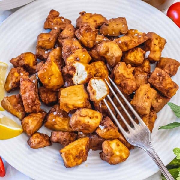 Air fryer tofu recipe.