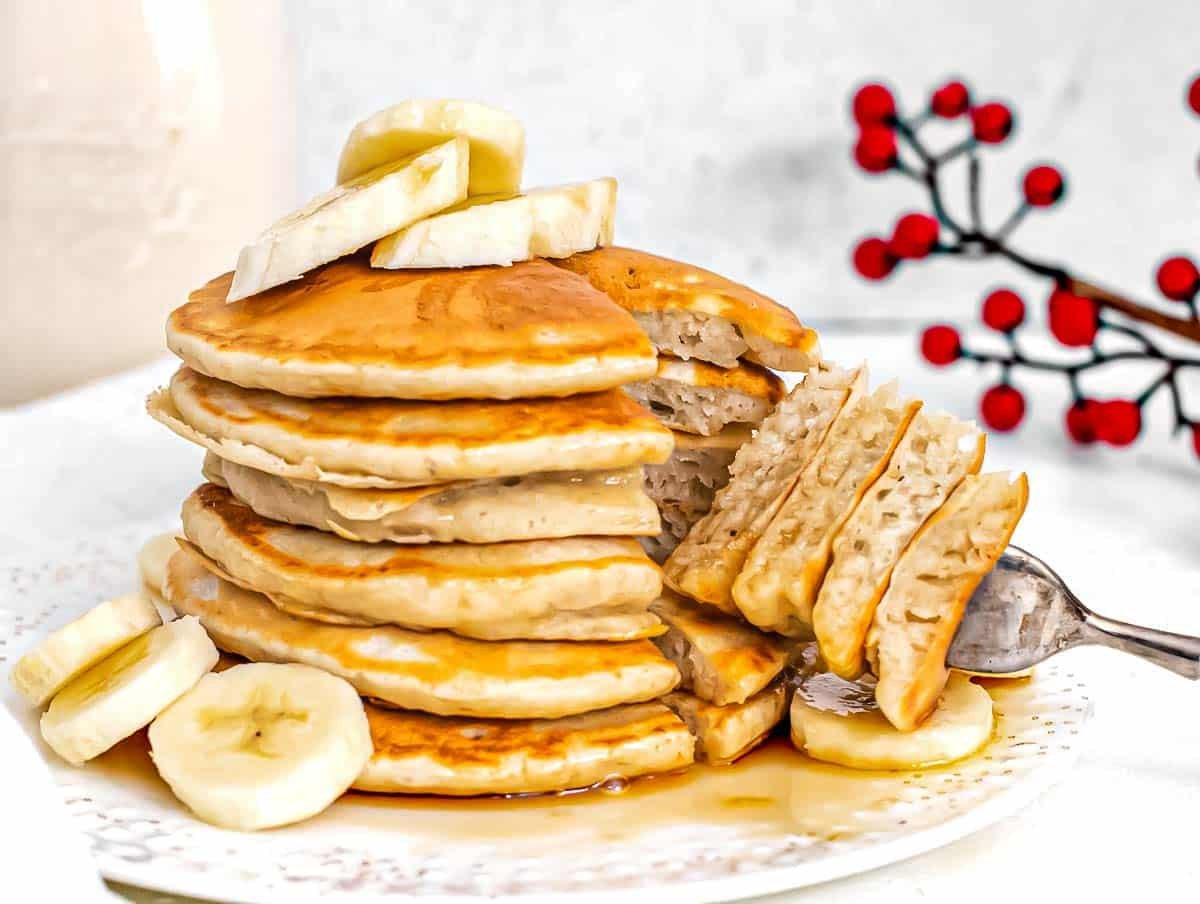 Banana pancakes recipe.