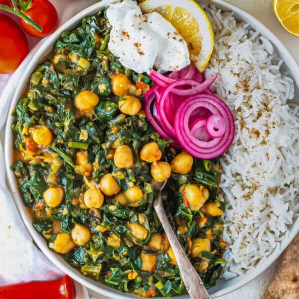 Chana saag.
