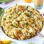Curry Chickpea Salad in a bowl.