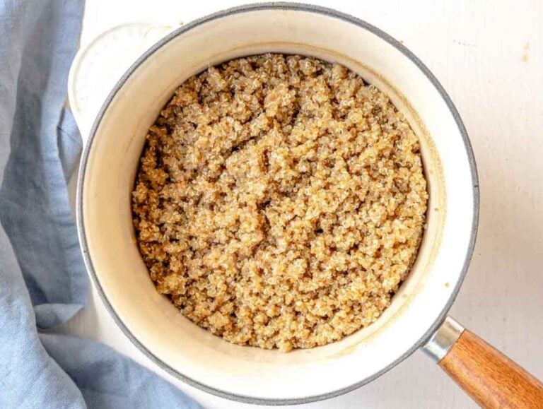 Step 1 Rinsed quinoa cooking gently in a saucepan until tender and fluffy.