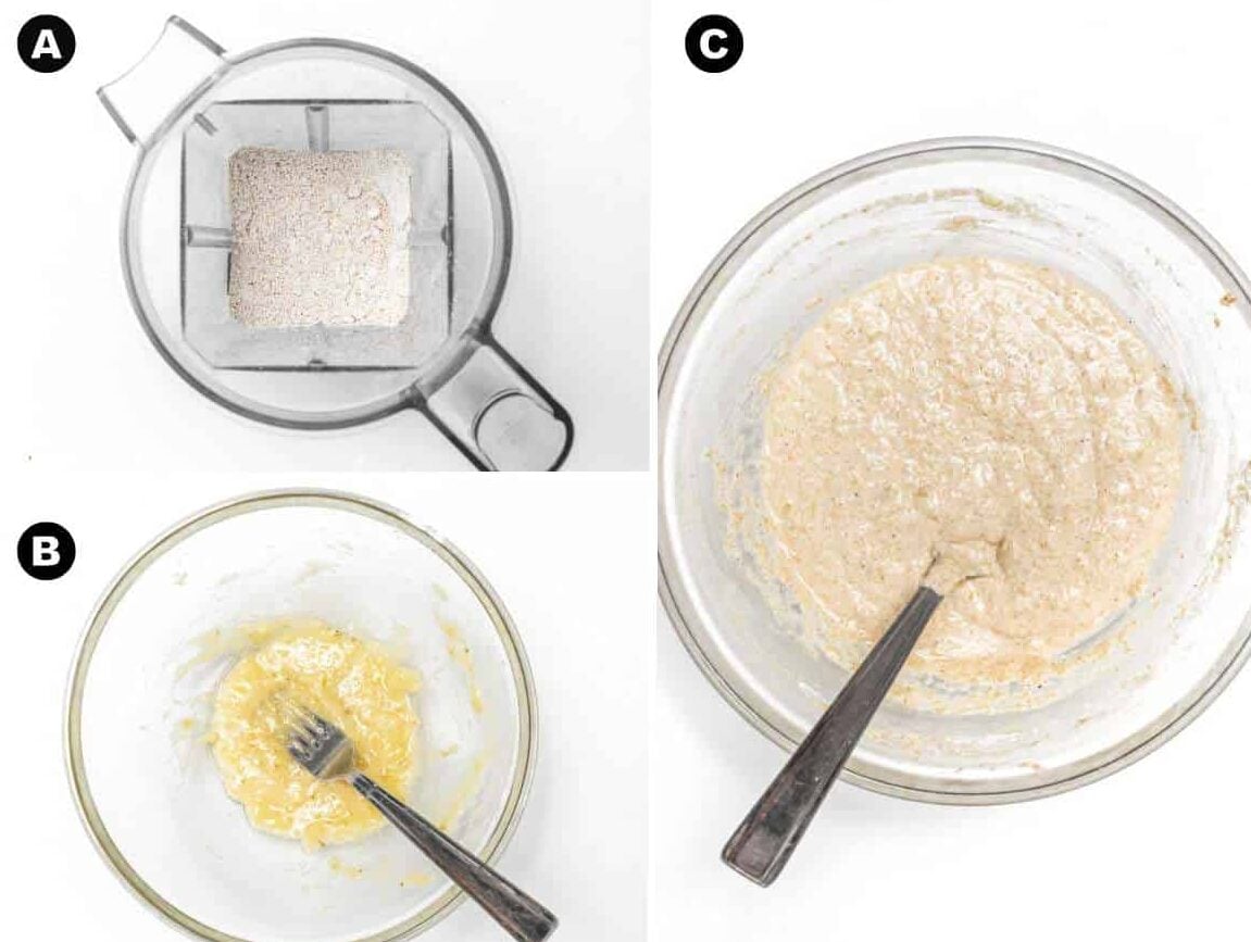 Step 1 oatmeal pancakes.