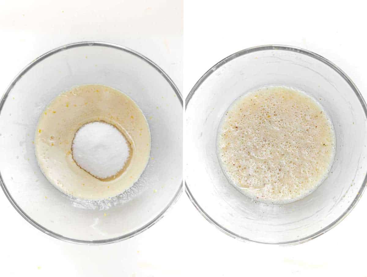 Step picture 2 Mixing wet ingredients in a bowl.