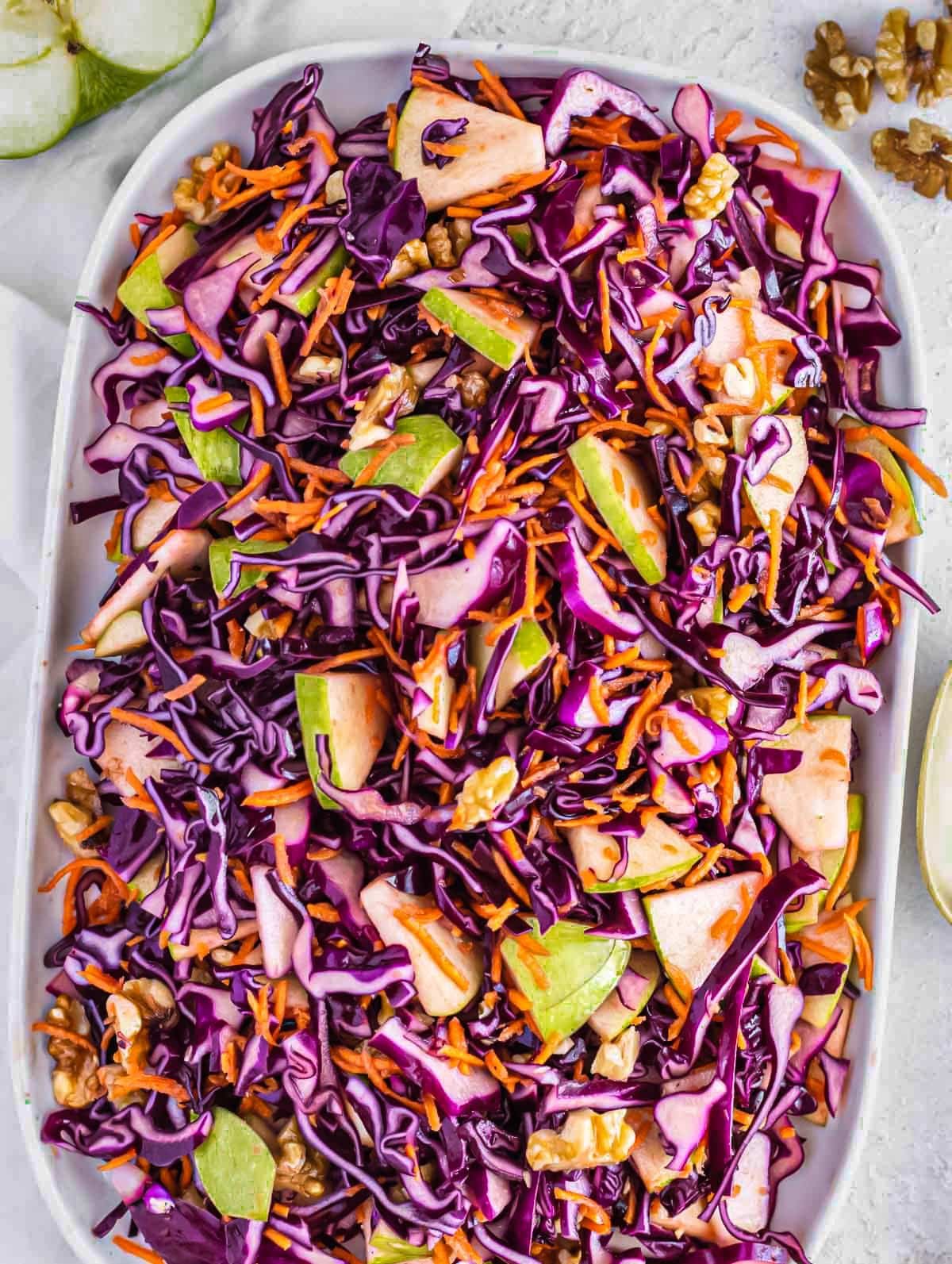Vinegar coleslaw.