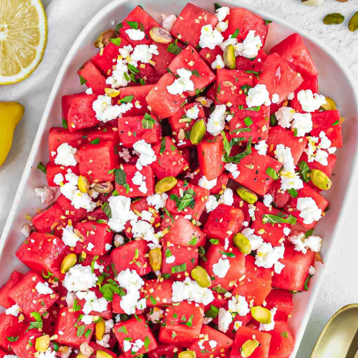 Watermelon feta salad recipe.