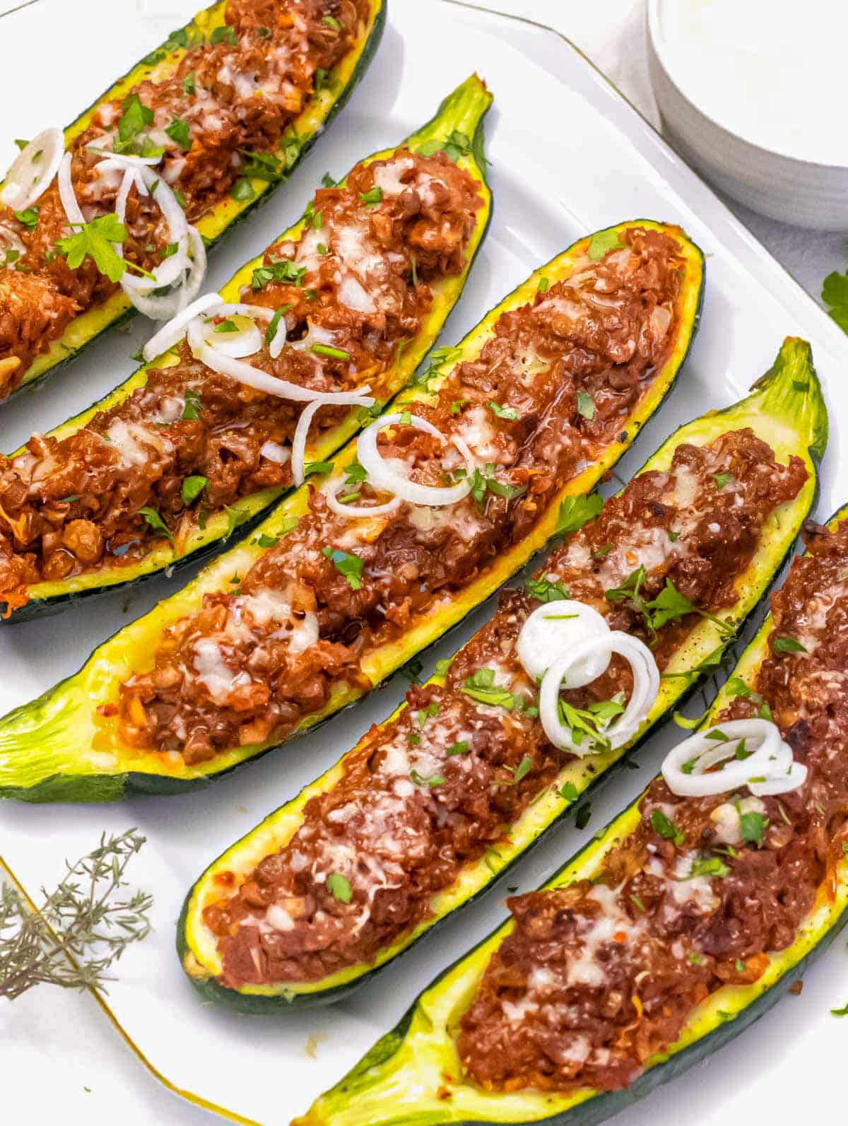 Zucchini boats.