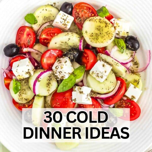 30 Cold dinner ideas.