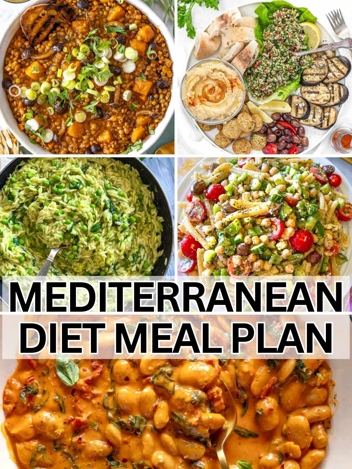 Mediterranean diet meal plan.