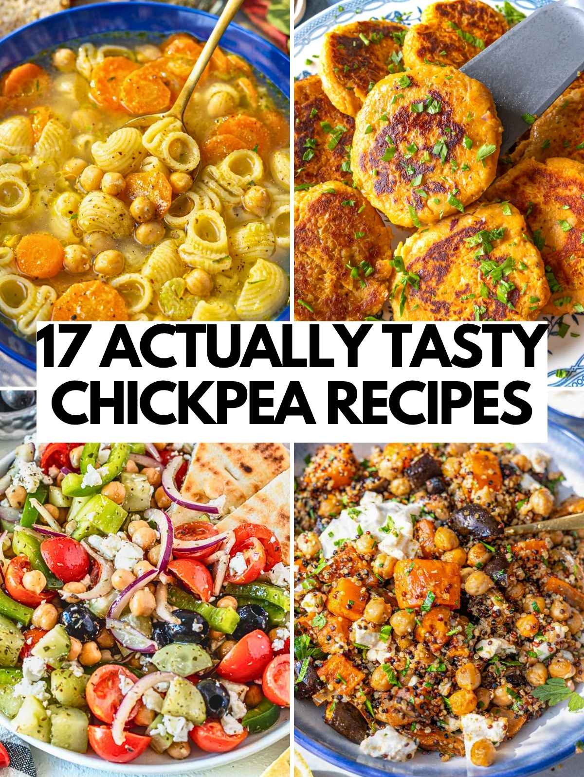 17 tasty and healthy chickpea recipes.
