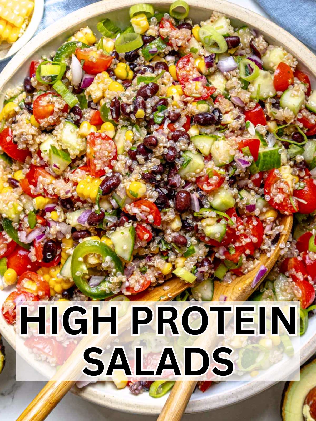High protein salad recipes.