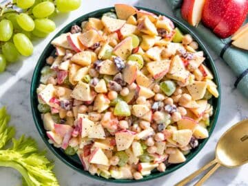 Step 3 Creamy dressing tossed with apple chickpea salad until evenly coated.
